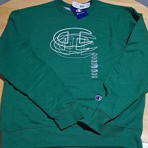 Champion Green Men's Crewneck Sweatshirt Size M NWT